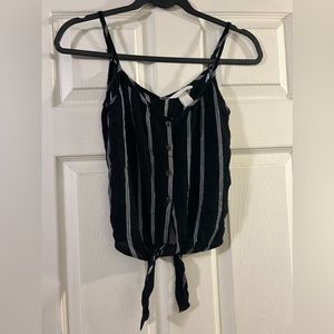 Spaghetti strap striped top